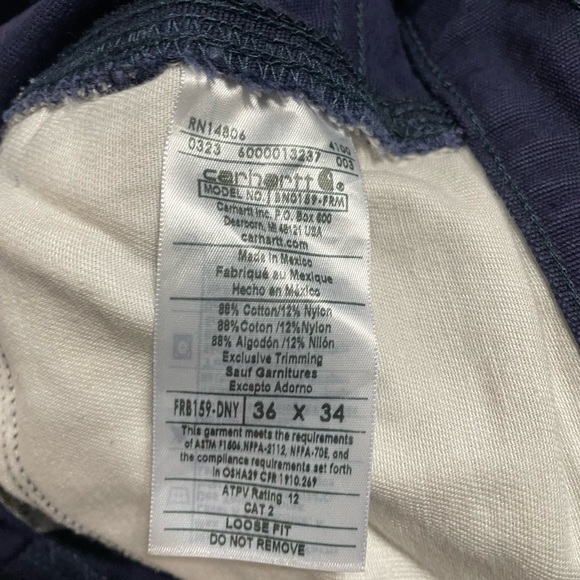 Carhartt Loose Fit FR Utility Pant 36x34 - Picture 3 of 7